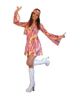 Bodysocks Women's Groovy Hippie Costume Women's Halloween Costumes