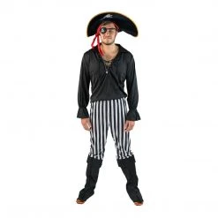 Bodysocks Black Pirate Costume