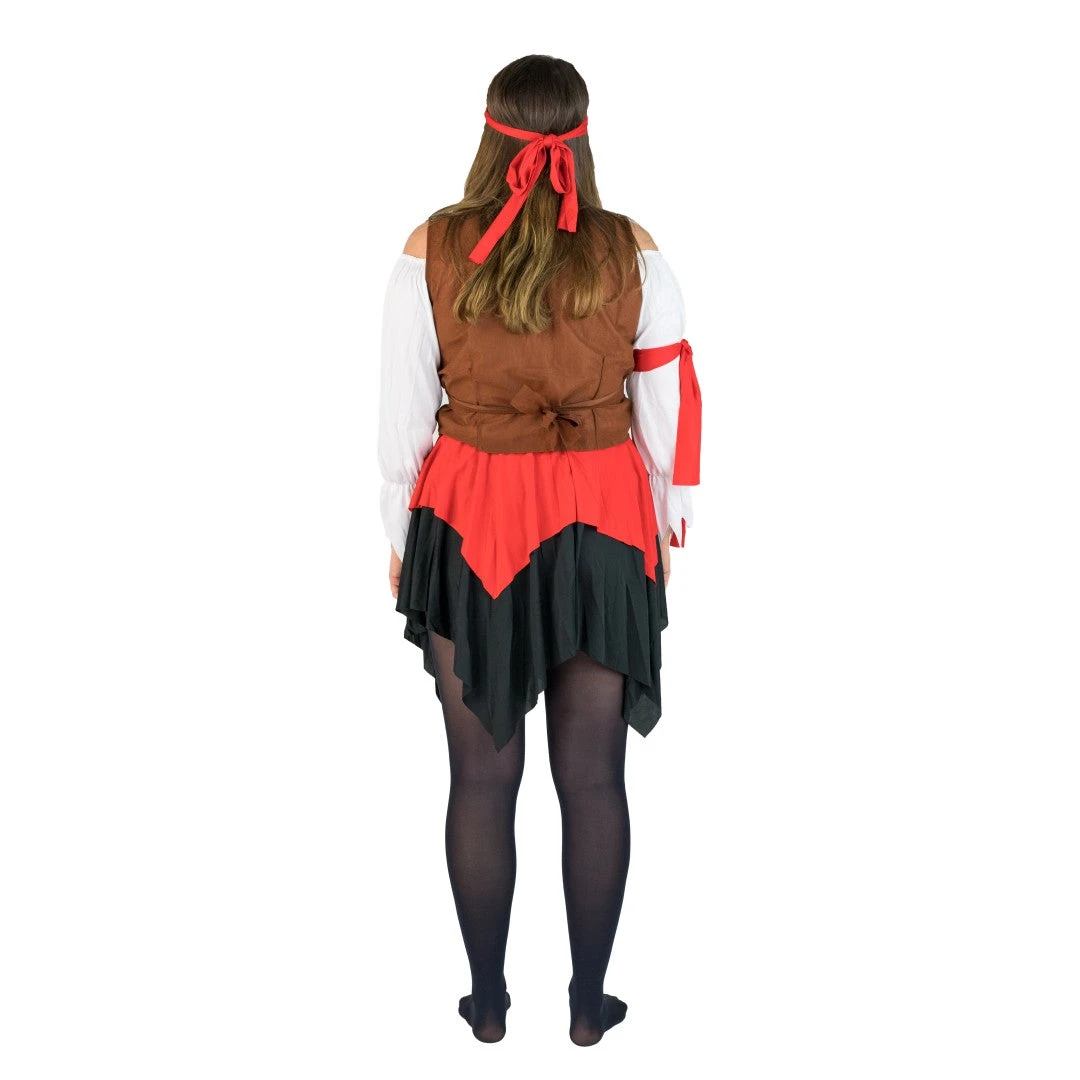 Bodysocks Women's Halloween Costumes Women's Buccaneer Pirate Costume 3 Bodysocks Women's Halloween Costumes Women's Buccaneer Pirate Costume
