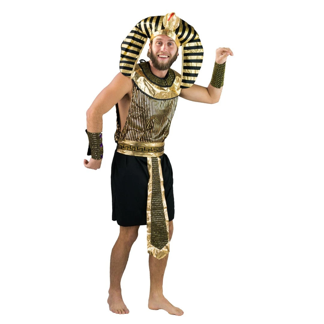 Bodysocks Adults Golden Pharaoh Costume 1 Bodysocks Adults Golden Pharaoh Costume