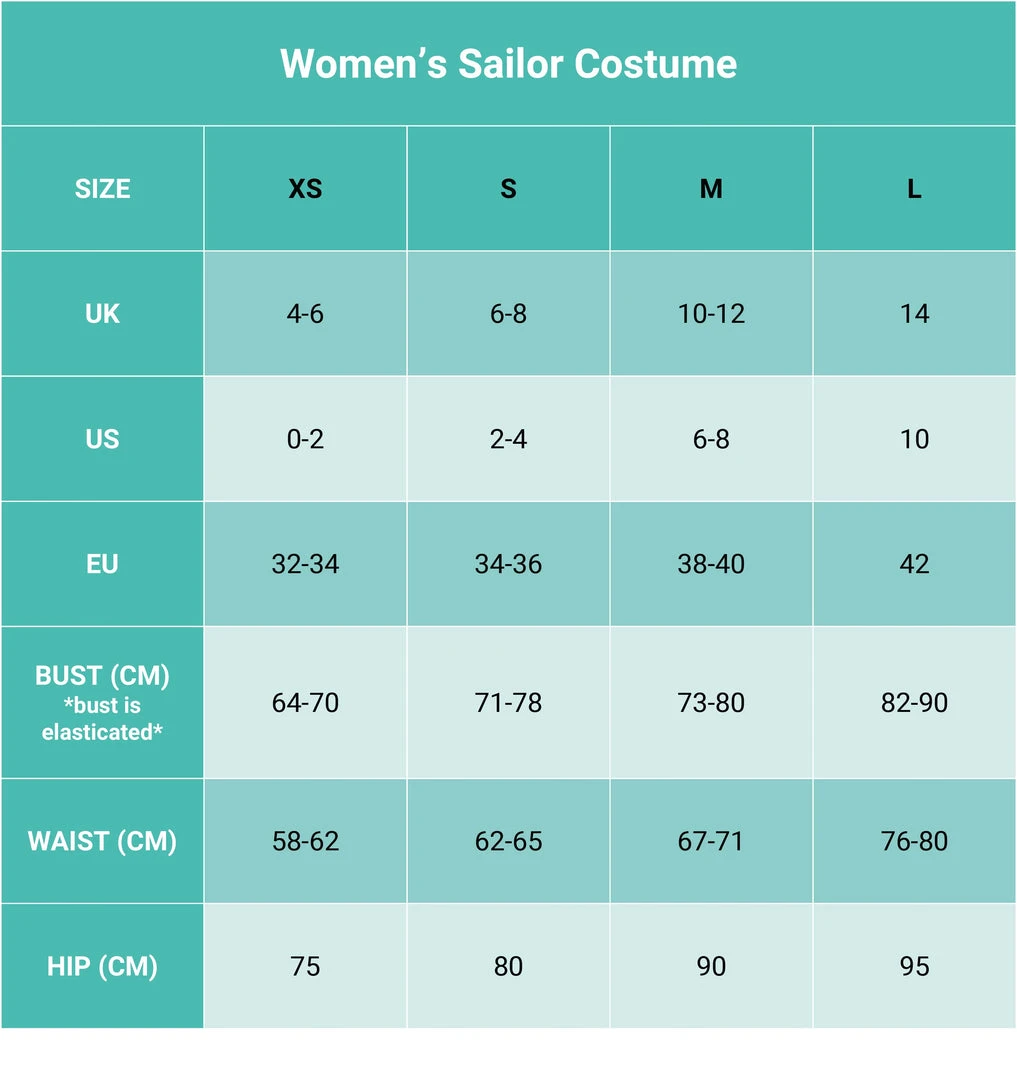 Bodysocks Women's Retro Sailor Costume Women's Halloween Costumes 3 Bodysocks Women's Retro Sailor Costume Women's Halloween Costumes