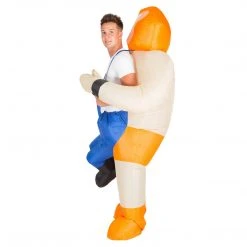 Bodysocks Inflatable Lift You Up Mexican Wrestler Costume Men's Halloween Costumes