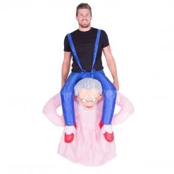 Bodysocks Men's Halloween Costumes Inflatable Old Lady Costume