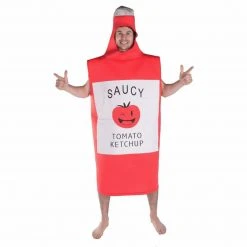 Bodysocks Men's Halloween Costumes Ketchup Costume