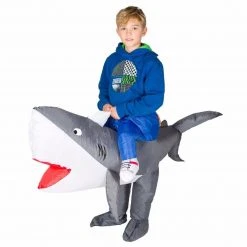 Bodysocks Boys Halloween Costumes Kids Inflatable Shark Costume