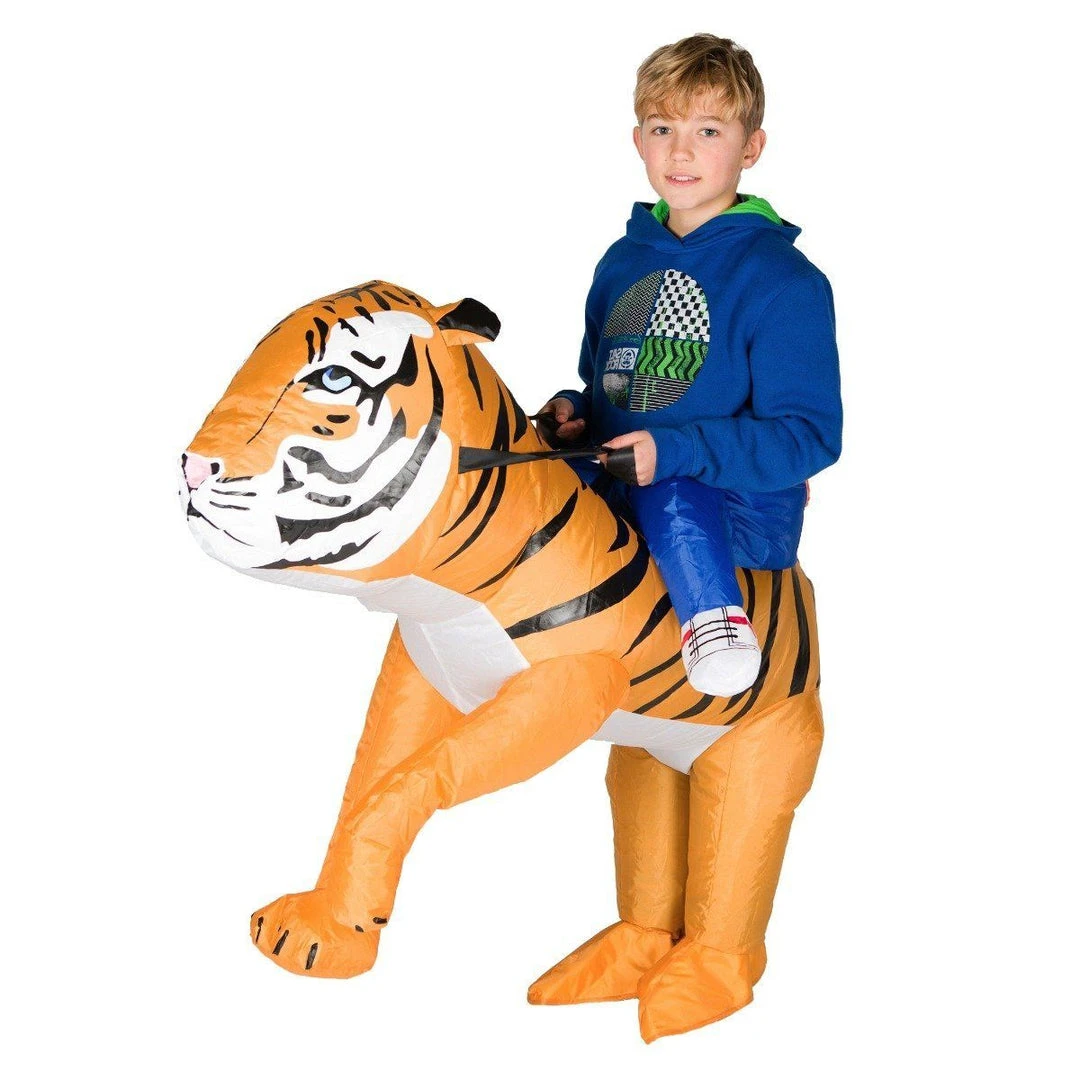 Bodysocks Kids Inflatable Tiger Costume 1 Bodysocks Kids Inflatable Tiger Costume