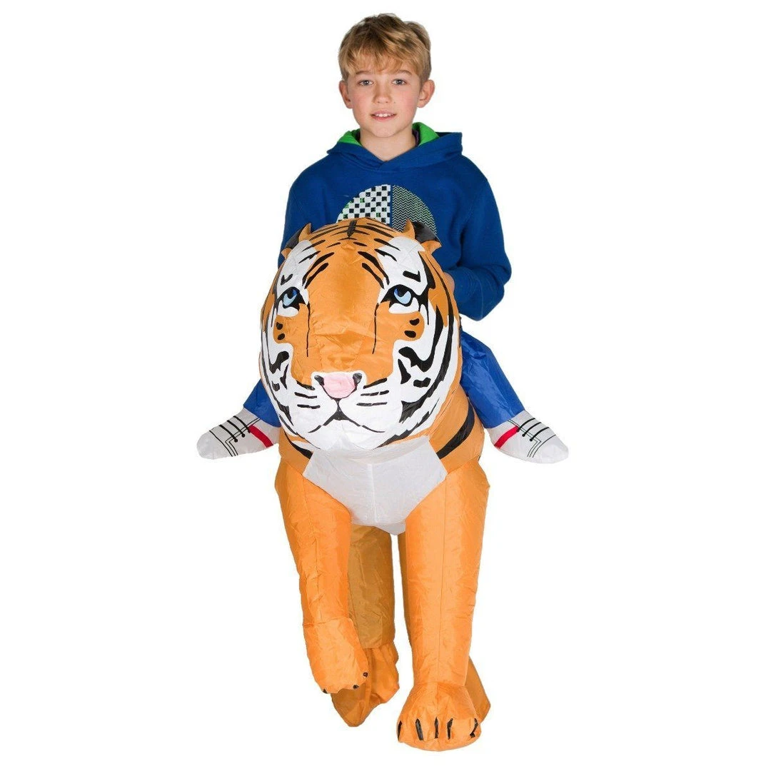 Bodysocks Kids Inflatable Tiger Costume 2 Bodysocks Kids Inflatable Tiger Costume