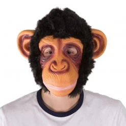 Bodysocks Men's Halloween Costumes Latex Monkey Mask