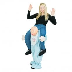 Bodysocks Men's Halloween Costumes Piggyback Baby Costume