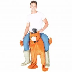 Bodysocks Piggyback Bear Costume Men's Halloween Costumes